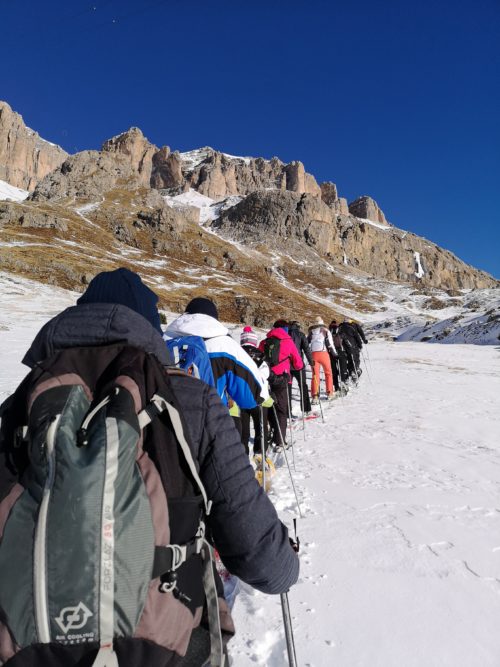 Ciaspolata Sass Pordoi Val di Fassa_Tulipando