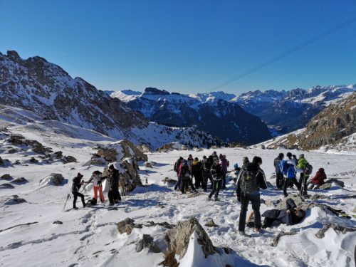 Ciaspolata Passo Pordoi Val di Fassa_Tulipando