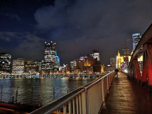 Pittsburgh City of Bridges by night
