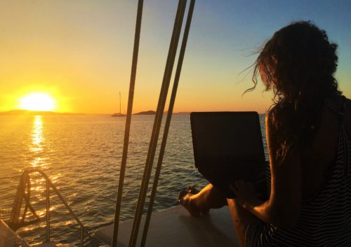 Social Media su un catamarano in Australia_Vagabondingirl Stefania Conte